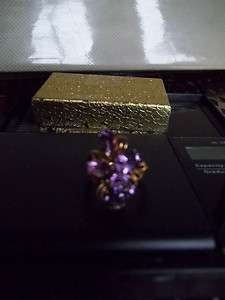 Amethyst Gold Ring Ladies ~ 7  