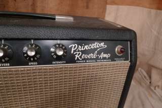 1965 Fender Princeton Reverb Vintage Amplifier Blackface Amp  