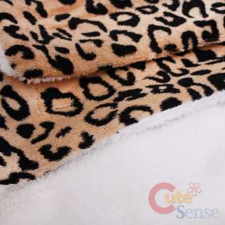  Faux Fur Bedspread w/ 2 Pillow Cover 3pc Animal Bedding Set  
