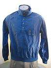   Bauer Vintage Mens Large Jacket Pullover Rain Nylon Blue Anorak Snaps