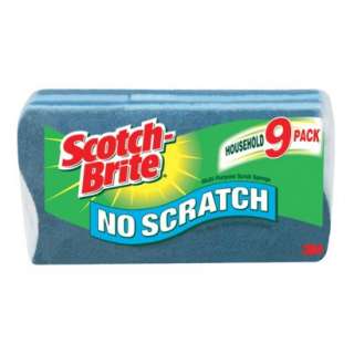 Scotch Brite No Scratch Scrub Sponge 9 pk.   Apple Green.Opens in a 