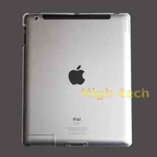 Clear Snap On Hard Back Cover Case For Apple iPad 2  