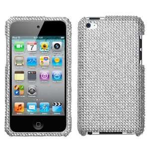 Apple iPod touch 4th generation Silver Diamante Protector Cover Case 