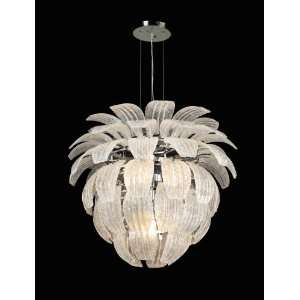   Chrome Charisma Art Deco / Retro 10 Light Down Lighting Chandelier fr