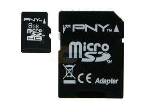    PNY 8GB Micro SDHC Flash Card Model P SDU8GB4 SF