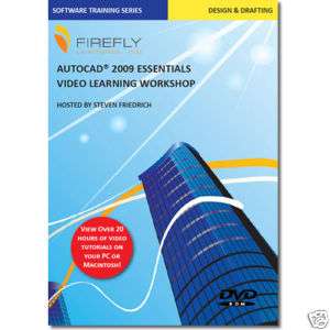 New Firefly Learning Autodesk AutoCAD 2009 Training DVD  