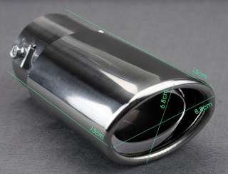 Auto Metal Muffler Car Exhaust Pipe 1.8 2.6L Displacement Straight 