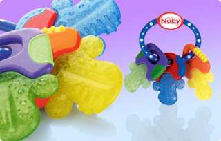 Nuby IcyBite Hard/Soft Teething Keys Baby Teether   NEW 048526006007 