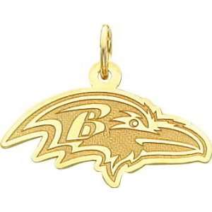    14K Gold NFL Baltimore Ravens Logo Charm