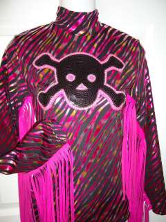 Rodeo Youth Barrel Racing Shirt Fringe S M L Pink  