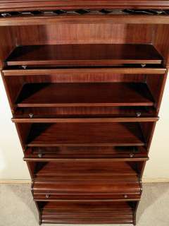   Mahogany Stackable Barrister Attorneys Lawyers Bookcase Bookshelf