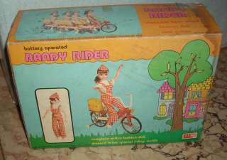 GIG WES TOYS RANDY RIDER BICYCLE DOLL BATTERY OPERATED  
