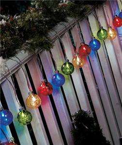 20 PIECE CHRISTMAS HOLIDAY SOLAR GLOBE LIGHT SETS FOR PORCH, SHUBBERY 