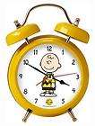 Wacky Waker Peanuts Charlie Brown Yellow Alarm Clock Rings
