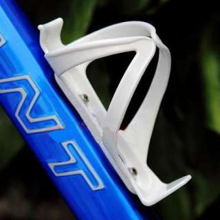   Bike Bicycle High Quality Plastic Water Bottle Holder Rack Cages White