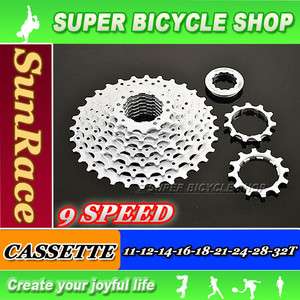 New SunRace MTB Bike 9 Speed Cassette 11 32T  