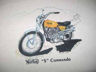 Norton Commando S Motorcycle T Shirt, Sold by Artist  