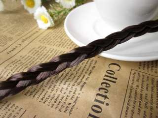   hair braided braids headband Hair Plaited Plait Hairband black brown