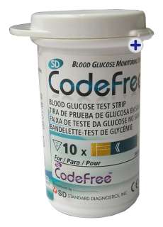 Blood Glucose Meter 10 x Blood Glucose Test Strips 