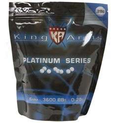 King Arms 6mm Platinum Series High Polished Airsoft BBs .28g 3600 rds 