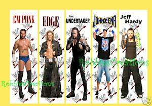 WWE Wrestling BOOKMARKS CM PUNK EDGE JOHN CENA poster  