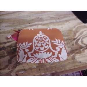 Bareminerals Makeup Bag Lgith Brown with Floral Design