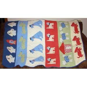  Pottery Barn Kids Dog Quilt and Pillow Sham Everything 