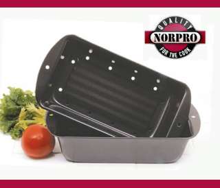 Norpro NONSTICK 2 PC MEATLOAF / BREAD PAN / INSERT 4672  