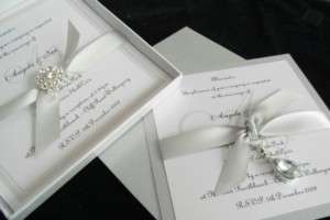 Crystal Wedding Invitation Sample  