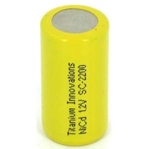  Titanium Innovations Sub C 2200mah NiCd 1.2V FLAT TOP, 5C 