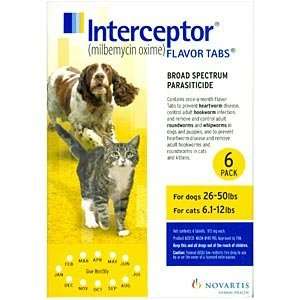  Interceptor for Dogs ( 26 50 Lbs) and Cats (6.1 12 Lbs 