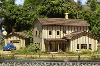 scale building kit Brentwood House Laser cut wood  