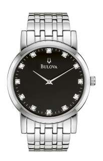 Bulova 96D106 Mens Diamond Watch  