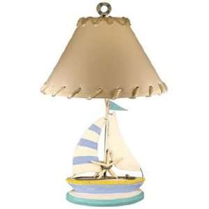  Beach Colored Sailboat Table Lamp
