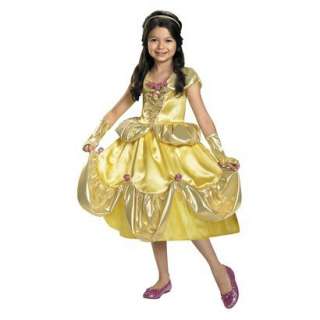 Girls Beauty and the Beast   Belle Shimmer Deluxe Costume.Opens in a 