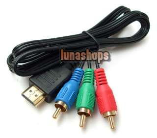 HDMI Male TO 3 RCA AV AUDIO VIDEO COMPONENT CONVERT CABLE MM  