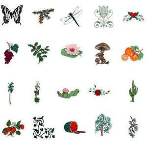  Bernina Artista Embroidery Card GARDEN & FLOWERS Kitchen 
