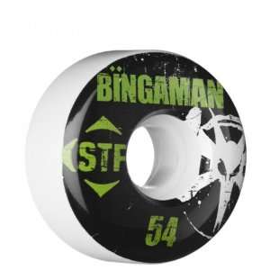  BONES Taylor Bingaman Rocker STF Skate Wheels White 54mm 