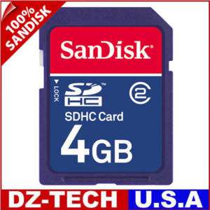 New SanDisk 4GB SD HC SDHC Card Flash Memory 4G G 4 GB  