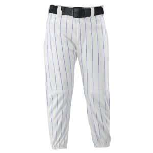   605PINY Youth Pinstripe Custom Baseball Pants WH/RO   WHITE/ROYAL YL