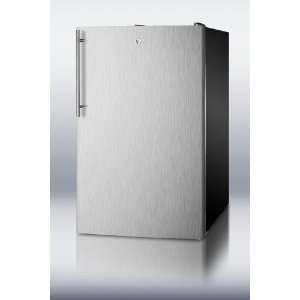 Summit CM421BLSSHV 20 Compact Refrigerator with 4.1 cu.ft. capacity 