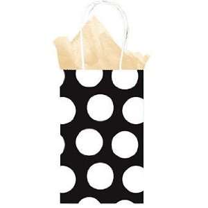  Black & White Polka Dot Gift Wrap Bags  4pack Health 