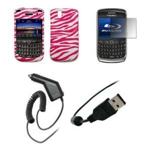 Blackberry Bold 9650   Premium Pink and White Zebra Stripes Design 