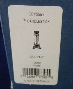 WATERFORD MARQUIS ODYSSEY S/2 7 CRYSTAL CANDLESTICKS  