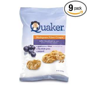Quaker Multigrain Fiber Crisps, Wild Blueberry, 8 Count Packages (Pack 