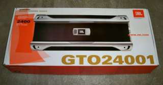 JBL GTO24001 2400 Watt Mono Subwoofer Car Amplifier  