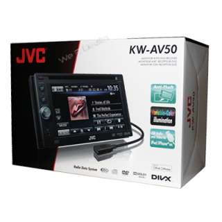 JVC KW AV50 DVD/CD/USB/DIVX Player Car Video Receiver 6.1 Inch TV 