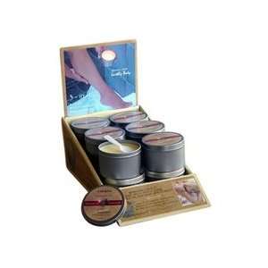  Earthly Body 3 in 1 Suntouched Body Massage Candle Display 