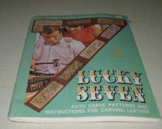 LUCKY SEVEN FOTO CARVE PATTERNS & CARVING LEATHER BOOK  