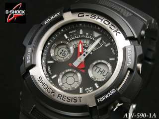 CASIO AW 590 1 G shock World Time Watch AW590 Gift  